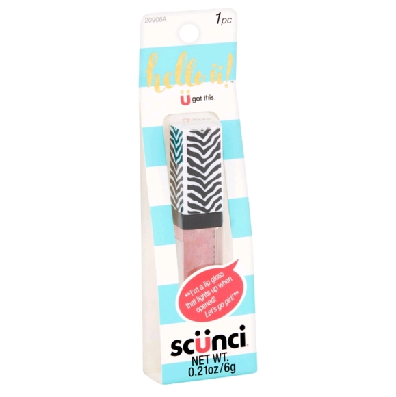 Scunci Light Up Lip Gloss with Mirror - Picture 1 of 14